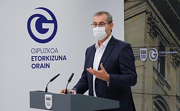 Markel Olano explica los cambios en el gobierno foral que preside. 