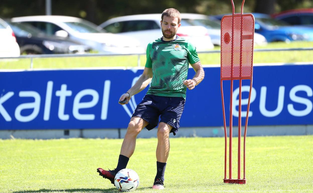 Illarramendi, durante un entrenamiento el pasado mes de septiembre.