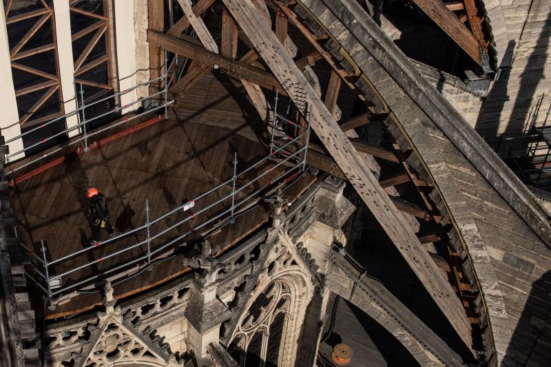 La reconstrucción de la catedral de Notre Dame entra en una nueva fase