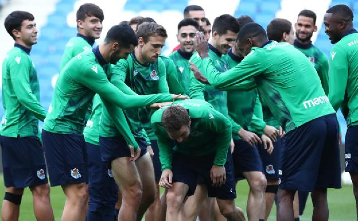 El primer ha probado la nueva alfombra del Reale Arena. 