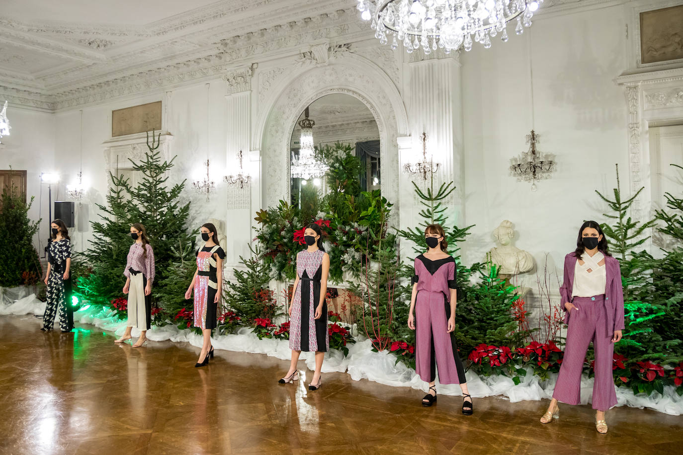 El Palacio Miramar de Donostia acogió ayer a quinta edición del desfile de moda sostenible firmado por 14 diseñadores de GK Green Fashion