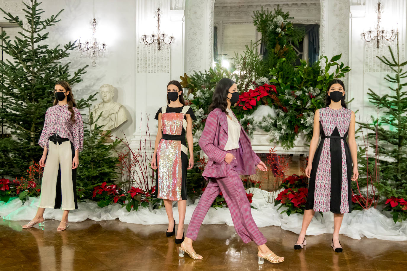 El Palacio Miramar de Donostia acogió ayer a quinta edición del desfile de moda sostenible firmado por 14 diseñadores de GK Green Fashion