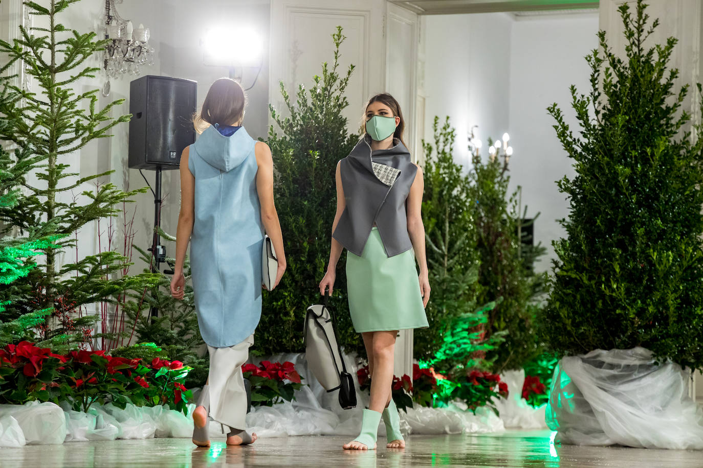 El Palacio Miramar de Donostia acogió ayer a quinta edición del desfile de moda sostenible firmado por 14 diseñadores de GK Green Fashion