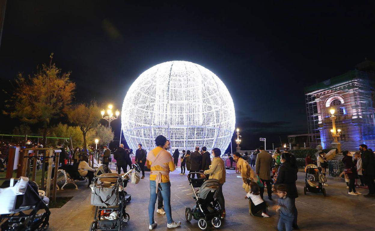 Luces de Navidad de Donostia. 