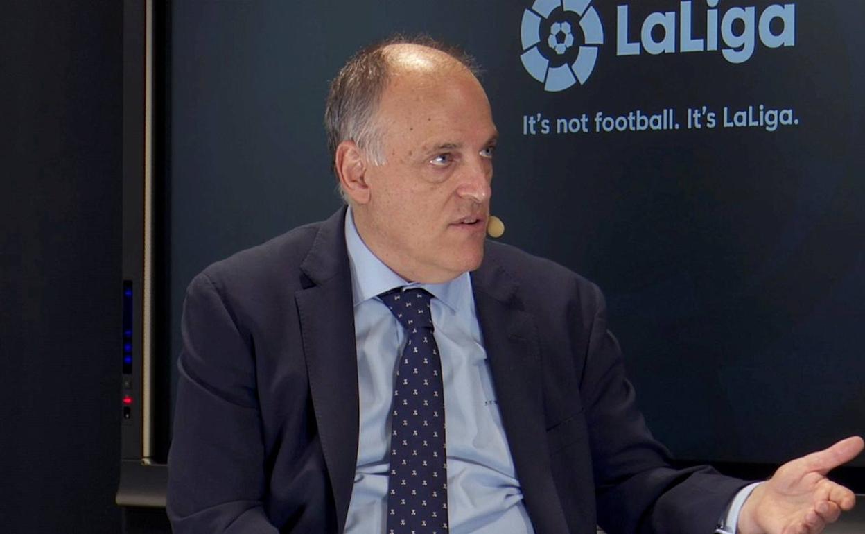 Tebas espera que para enero haya público en los campos de fútbol