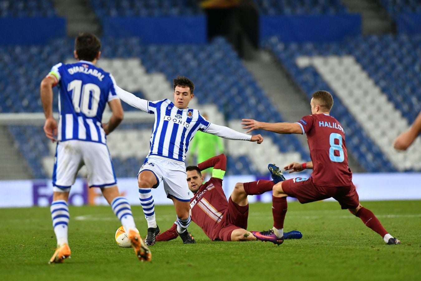 La Real Sociedad busca una victoria ante el colista del grupo F que le permita lograr la clasificación a la siguiente ronda de la Europa League.