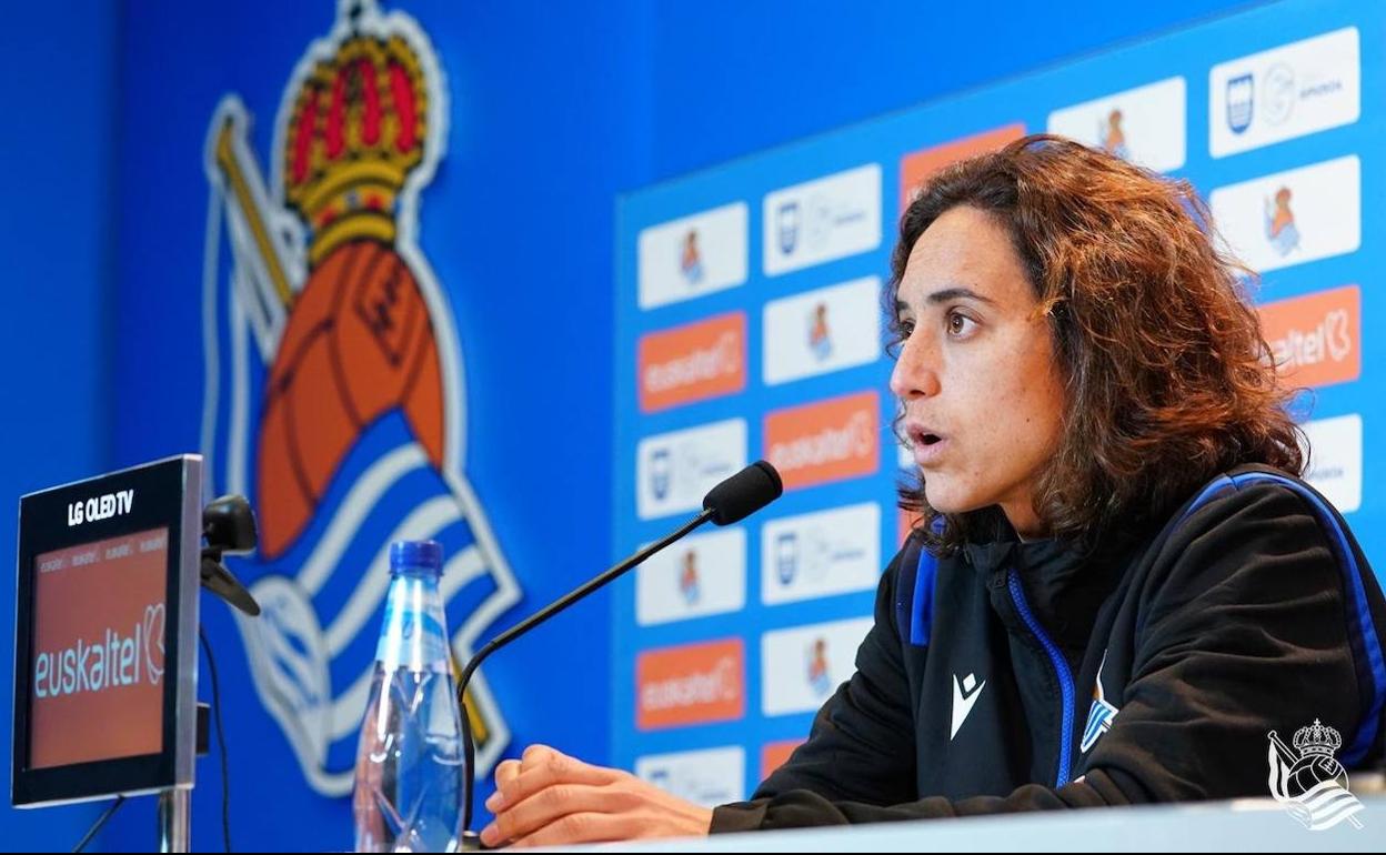 La entrenadora de la Real Sociedad.