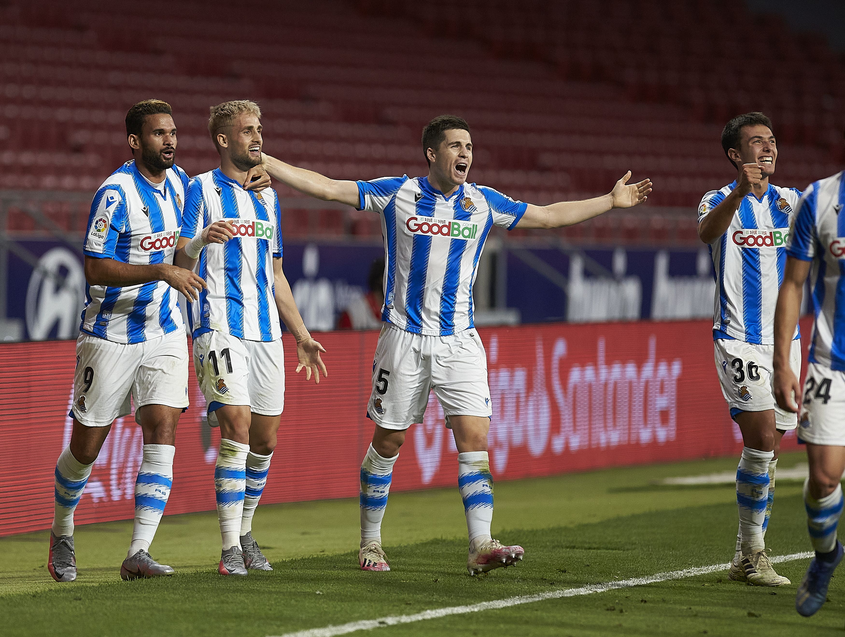 La Real logró en el Metropolitano su pase a la Europa League en 2020.