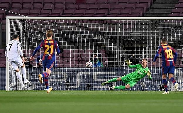 Cristiano toma de nuevo un Camp Nou en ruinas