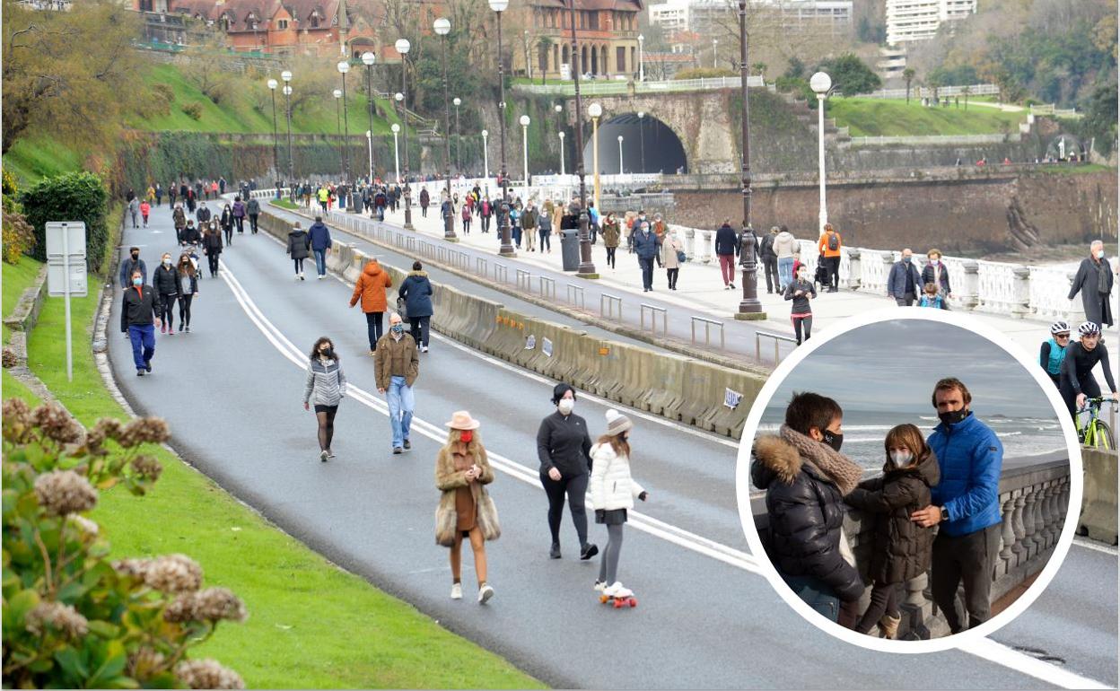 El paseo de La Concha volvió a cerrarse al tráfico, como lo hará cada domingo y festivo por tiempo indefinido. 