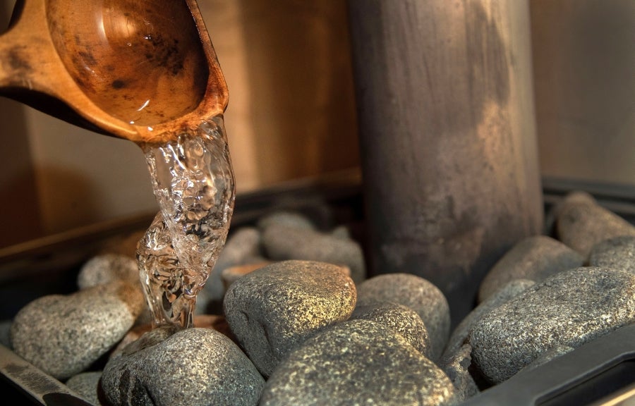 Fotos: Ver el partido, desde la sauna