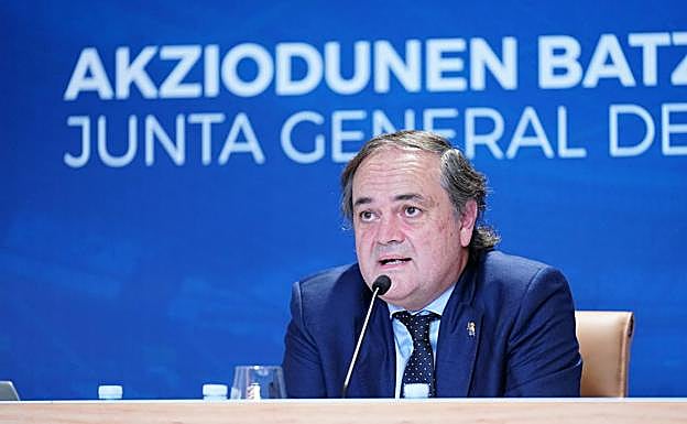 Jokin Aperribay durante su intervención. 