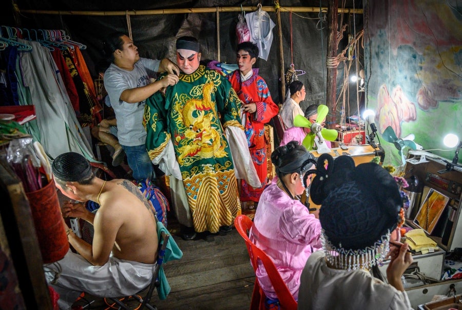 Fotos: Entre bambalinas de una ópera china