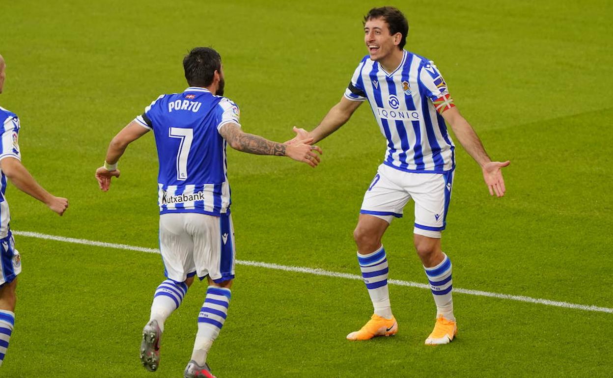 Oyarzabal-Portu, una pareja bendecida con el gol