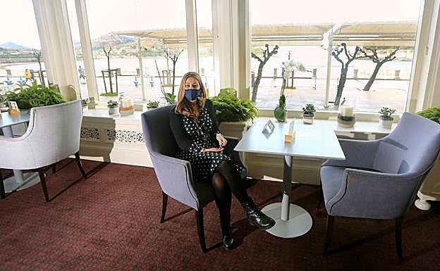 La directora de Hoteles de Gipuzkoa y del hotel de Londres, Elena Estomba. 