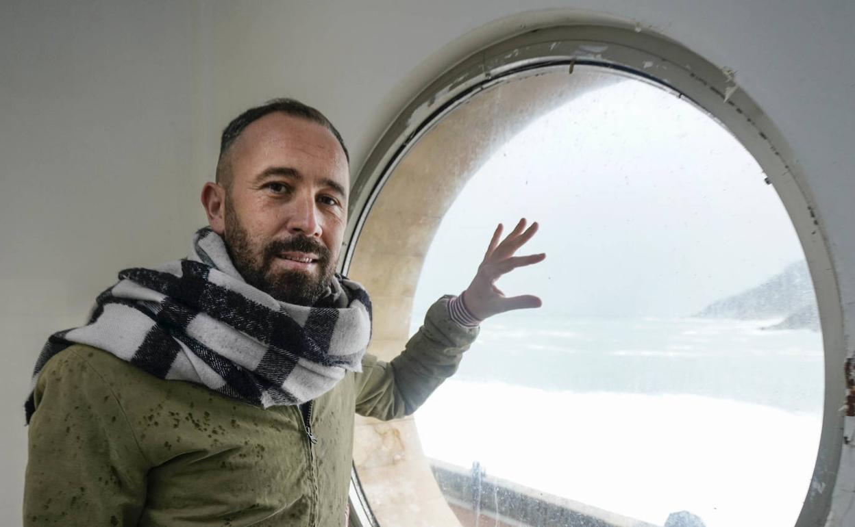 Denis Itxaso, durante la entrevista.