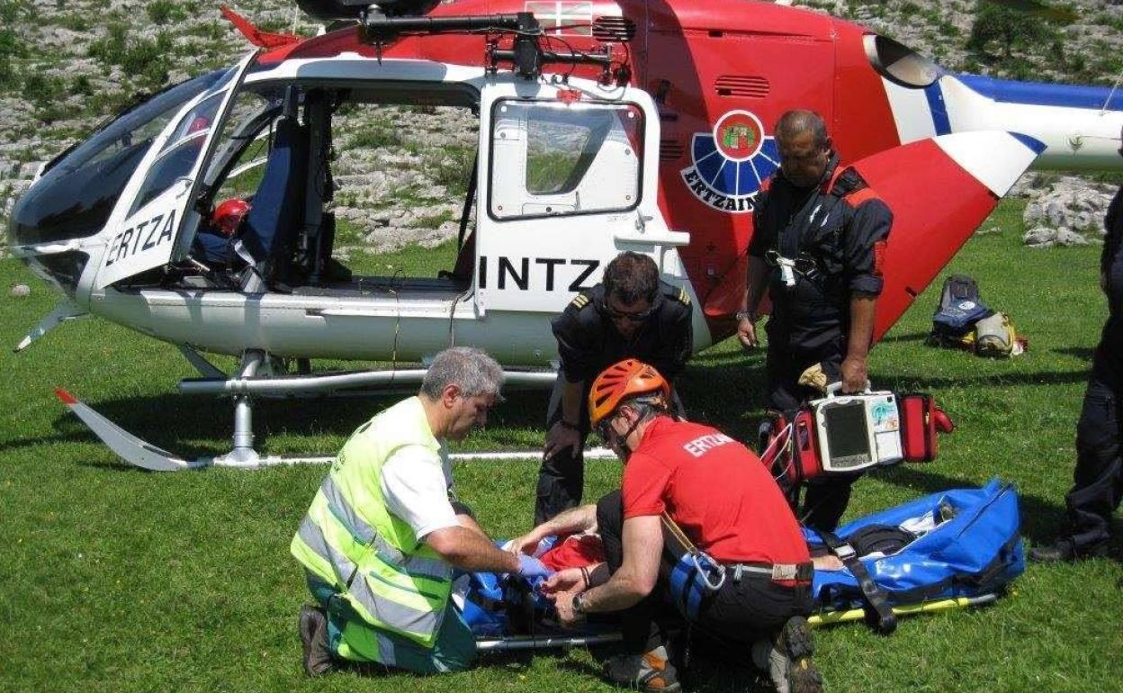 Imagen de archivo de un rescate en el monte Deguritza.