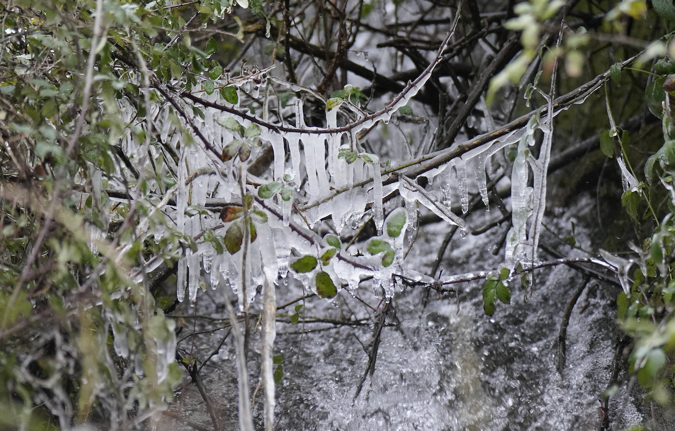 Los termómetros han marcado mínimas por debajo de los cero grados en buena parte de Gipuzkoa. La mínima la ha vuelto a marcar esta pasada madrugada Berastegi con -7,1 grados