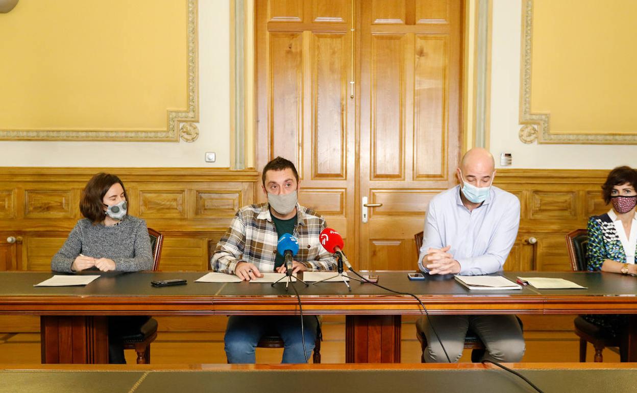 La presentación este jueves del acuerdo presupuestario en Eibar.