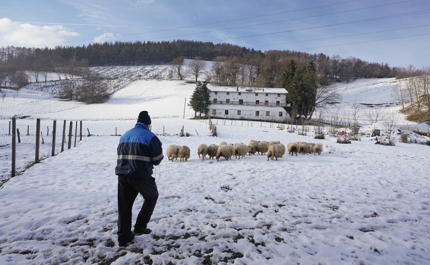 Gipuzkoa de nuevo ha amanecido este viernes bajo un manto de hielo. Las temperaturas se han quedado por debajo de los cero grados en buena parte del territorio