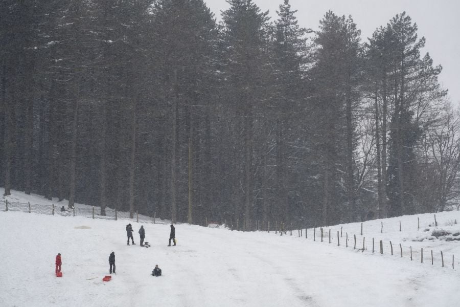 Los copos de nieve cubren las localidades de mayor altitud del territorio