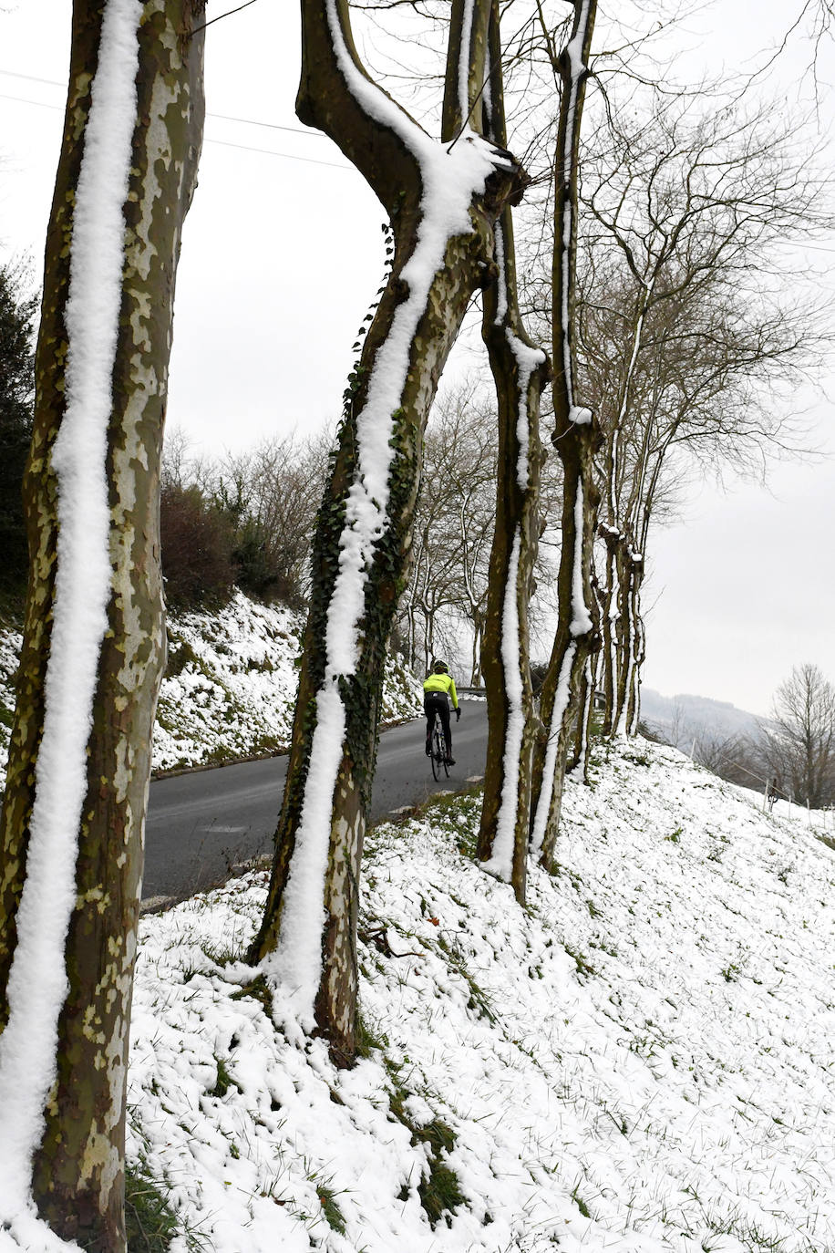 Multitud de personas han disfrutado de la nieve en puntos como el monte Uzturre, Larraiz, el alto de Arrate o la ermita de La Antigua. También se han teñido de blanco los pueblos de Albiztur, Gaztelu, Izaskun, Alkiza y Leaburu.