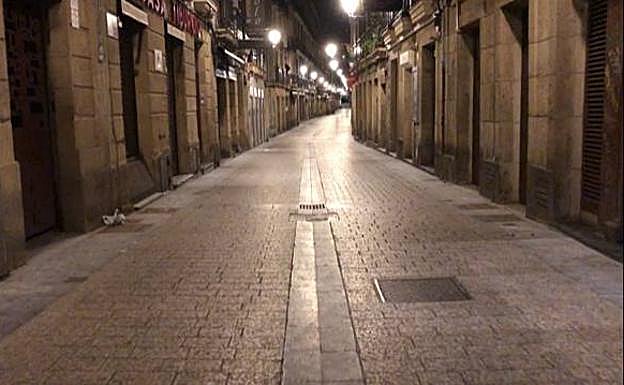 La calle Fermín Calbetón de la Parte Vieja 
