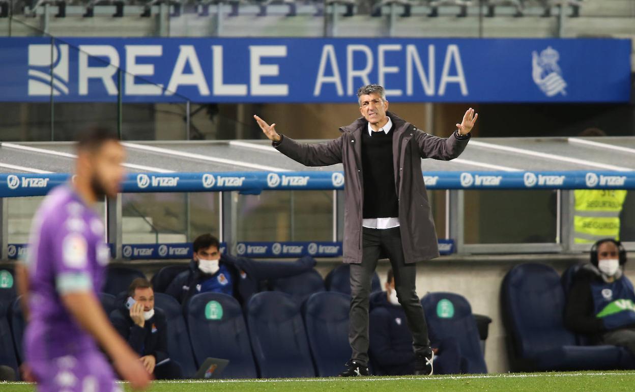 Imanol, en el Reale Arena.