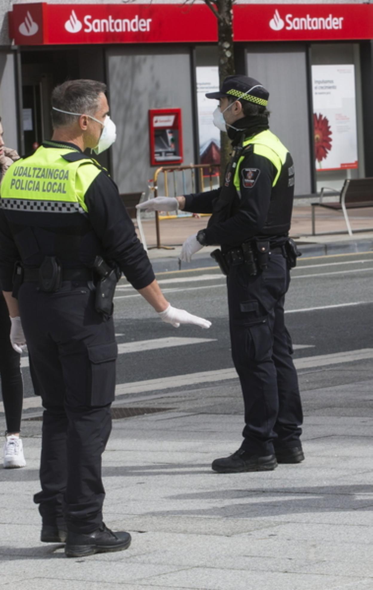 Agentes dela Policía Local. 