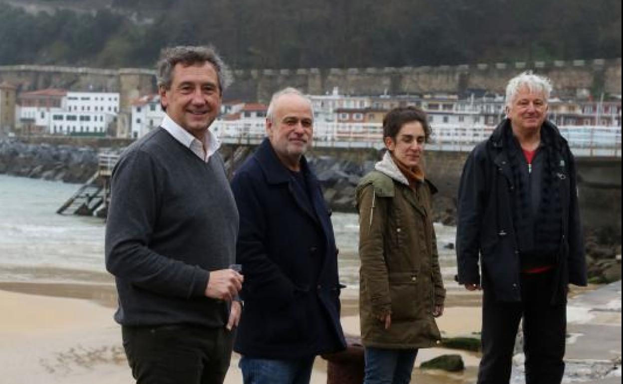 Rafa Zulaika, Pantxoa Etchegoin, Nerea Alberdi y Koldo Amestoy. 