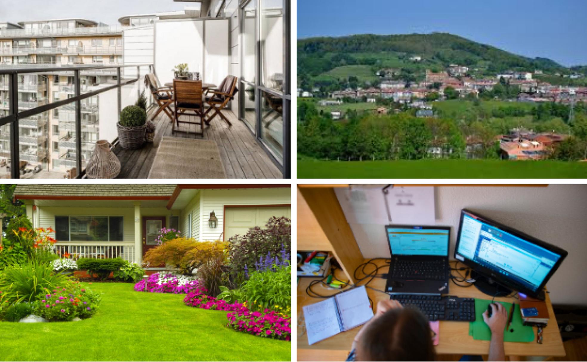 Terrazas, jardines, viviendas ubicadas en la periferia y con espacio para teletrabajar son tendencias en auge desde la pandemia