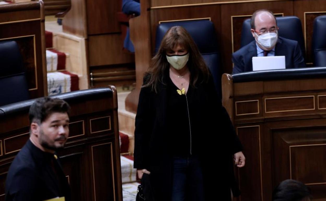 La portavoz de JxCat en el Congreso Laura Borrás.