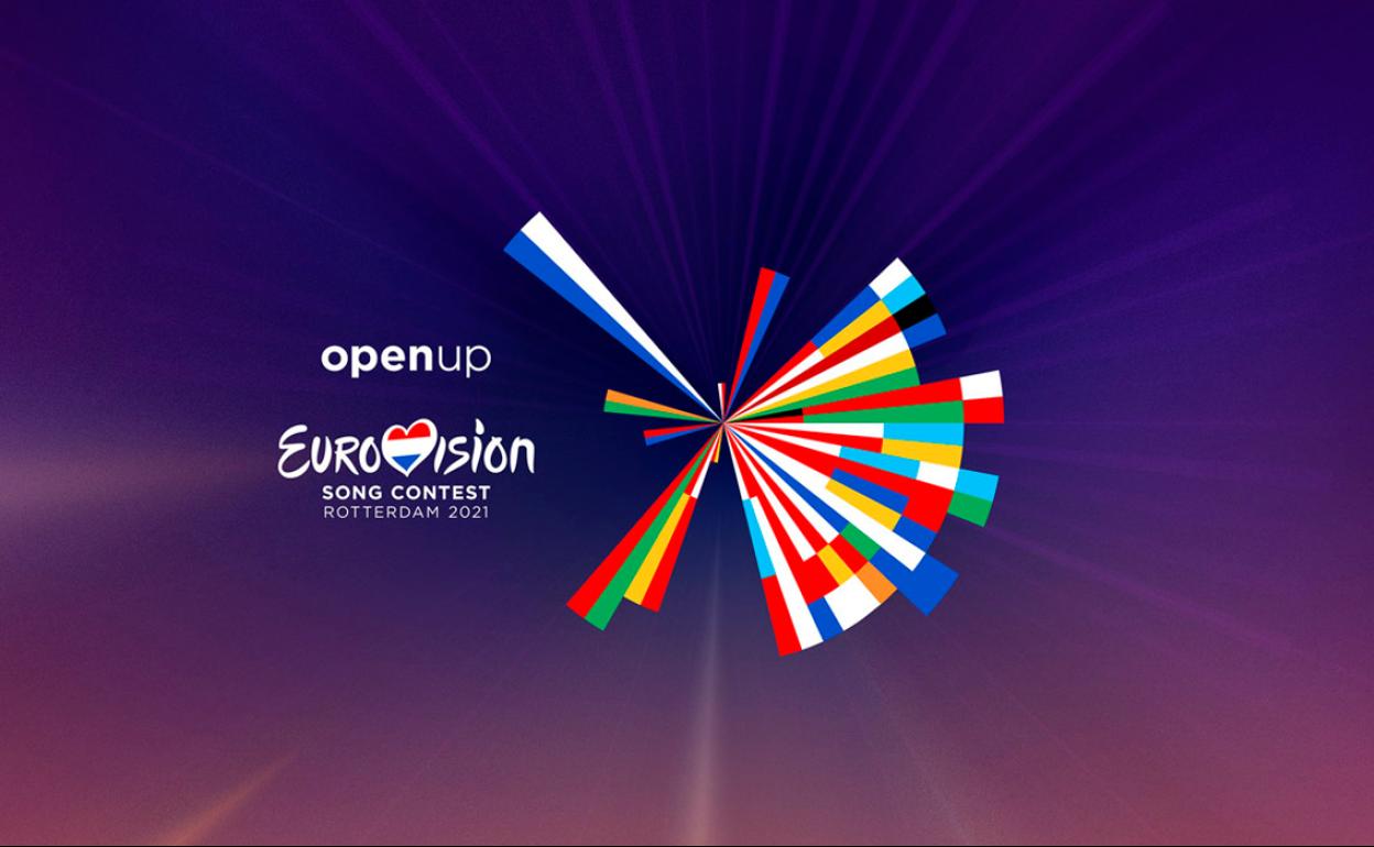 El logotipo oficial de Eurovisión 2021.