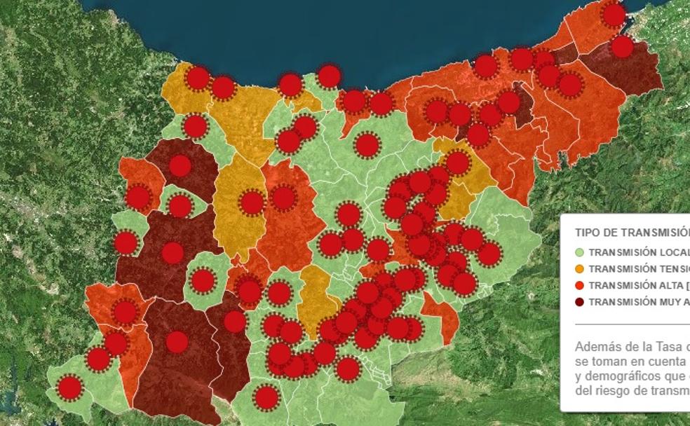 Nueve municipios guipuzcoanos abandonan la zona roja