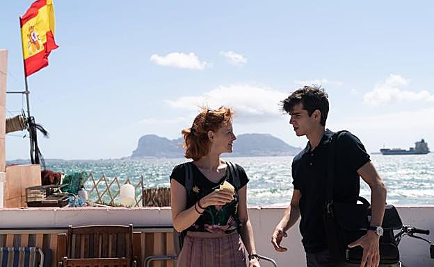 Álex Ventura y Ana Polvorosa, en una de las escenas ya grabadas.