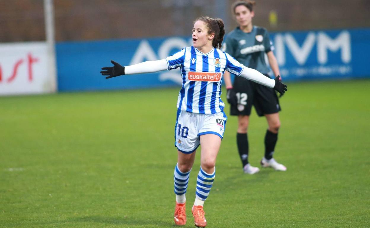 Nerea Eizagirre es una de las jugadoras más en forma de la Real. 