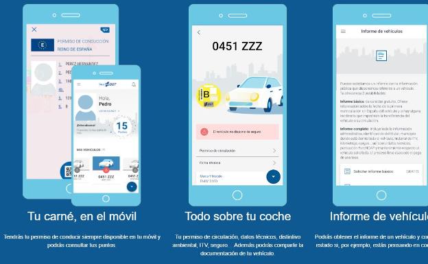 Todas las funciones de miDGT, la aplicación con 2,5 millones de descargas