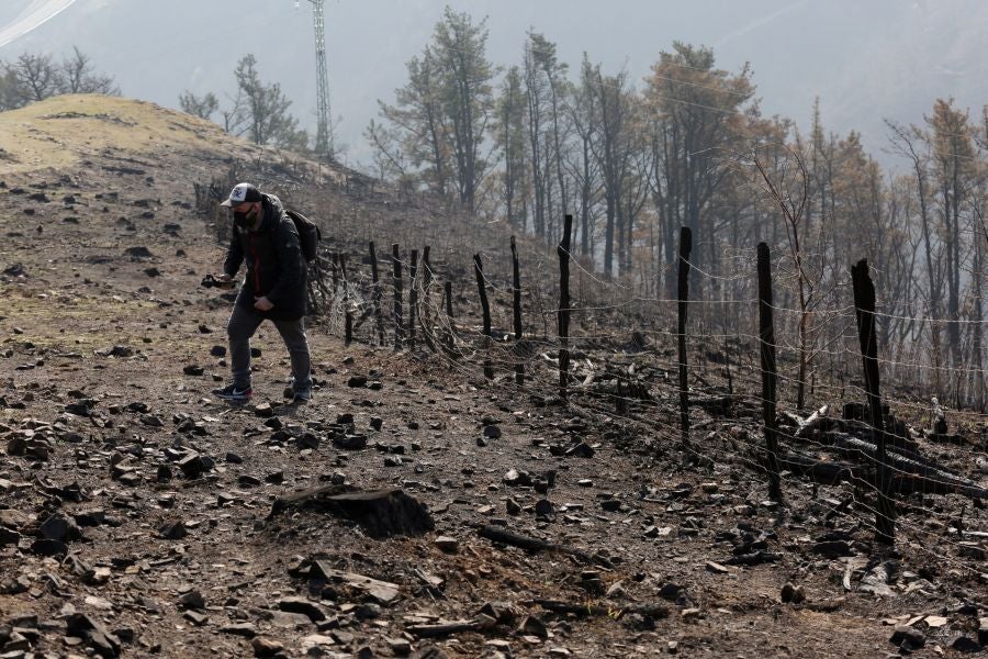 La Diputación de Gipuzkoa y el Ayuntamiento de Irun han hecho balance de los daños causados por el fuego de hace dos semanas