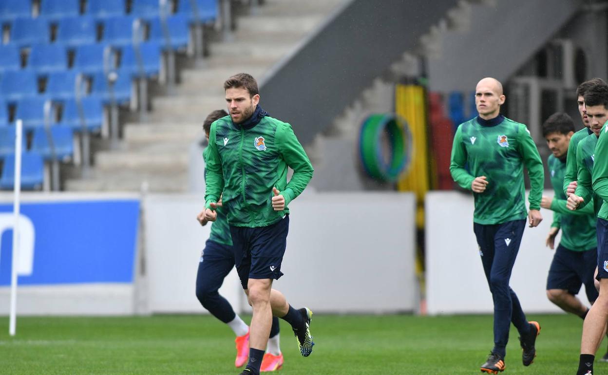 Illarramendi durante un entrenamiento. 