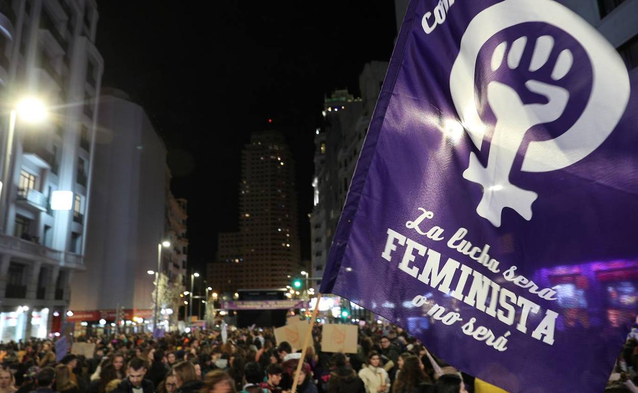 Manifestación del 8M el año pasado en Madrid. 