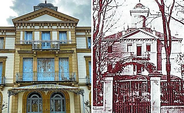 Fachada principal de Villa Munda, que en la actualidad acoge una escuela de música municipal.