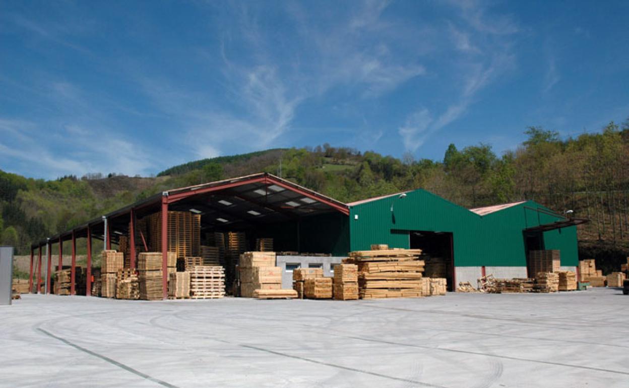 Vista de la serrería Echeveste de Lesaka