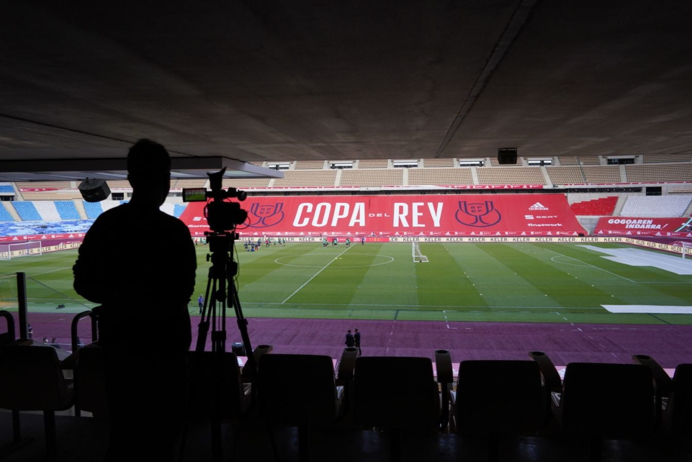 Los jugadores de Imanol Alguacil han tenido una primera toma de contacto con la sede de la final de la Copa del Rey