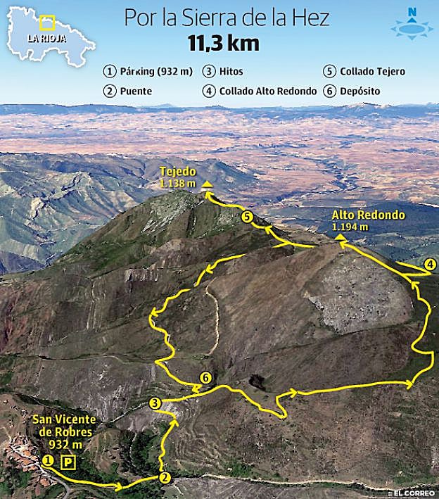 Alto Redondo (1.194 m.) y Tejedo (1.138 m.)