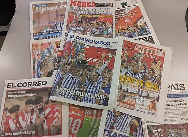 La Real acapara portadas en prensa y en los digitales