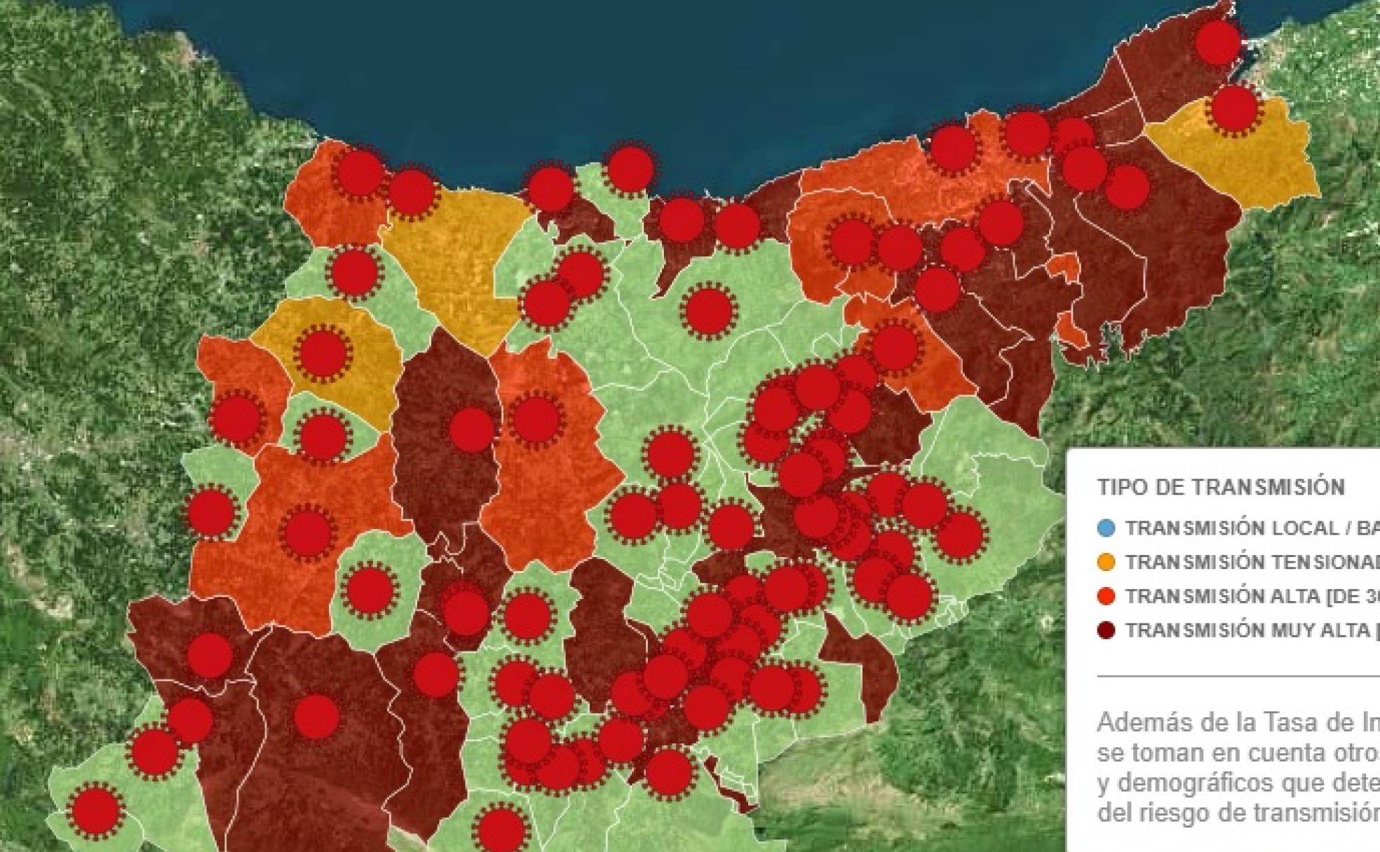 Gipuzkoa: Hernani y Urnieta pasan a la zona roja, mientras que Donostia se queda a las puertas