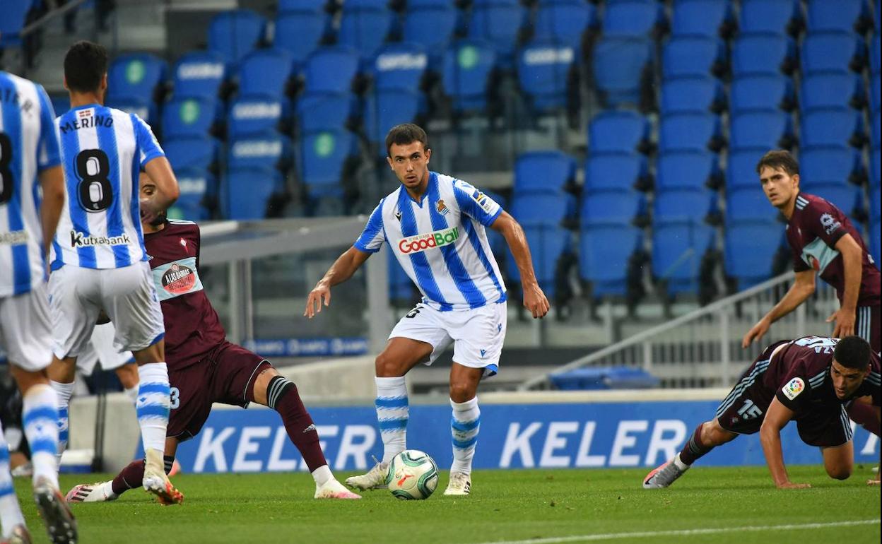 Real y Celta, en el duelo del Reale Arena la pasada temporada. 