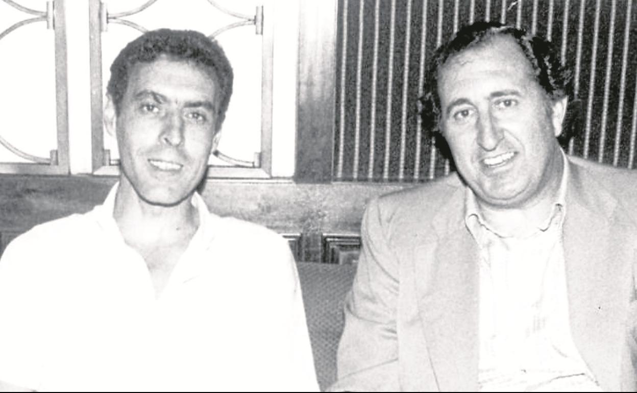Alberto Ormaetxea junto al presidente José Luis Orbegozo, dos pilares fundamentales en la historia de la Real Sociedad.