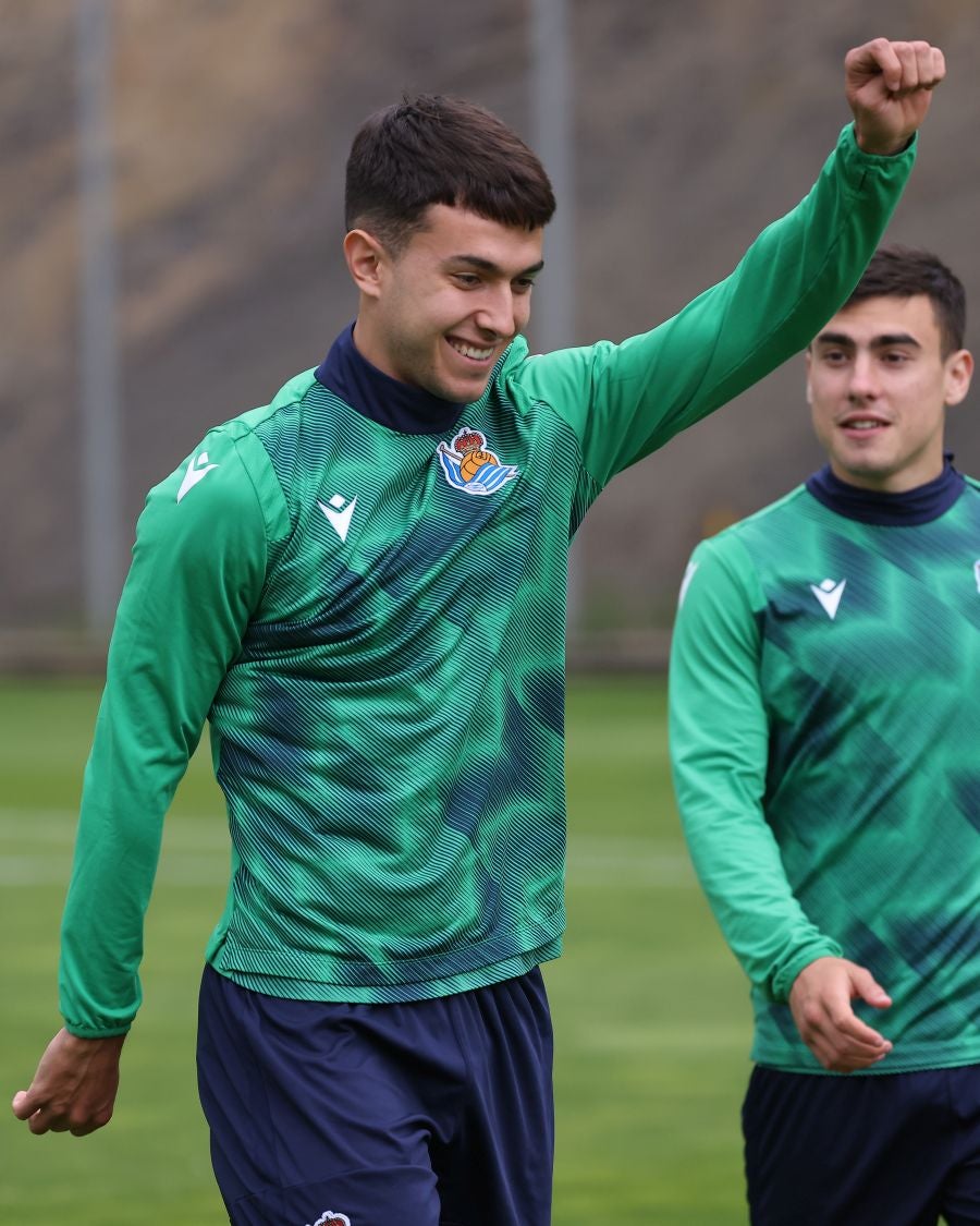 Fotos: Última sesión en Zubieta antes del derbi guipuzcoano