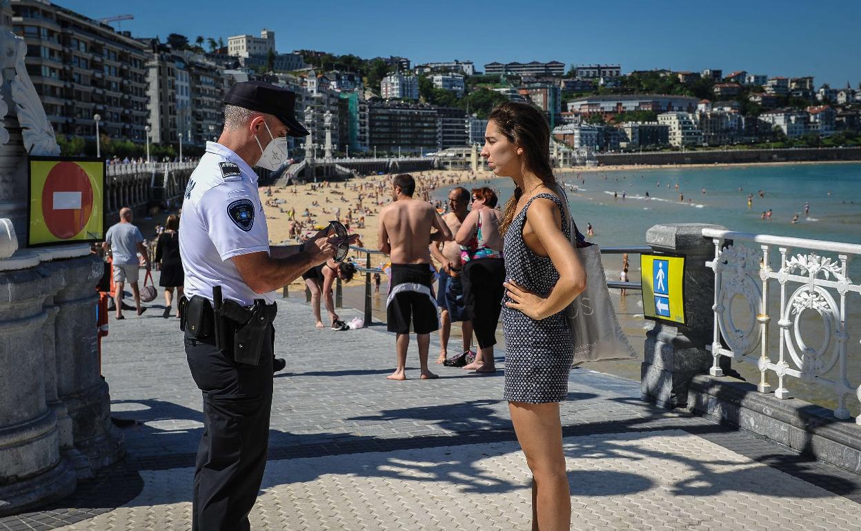 San Sebastián: Vuelve el control de aforos a las playas